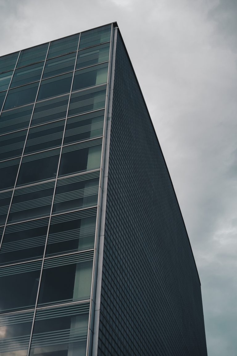 Detail of a business and finance building