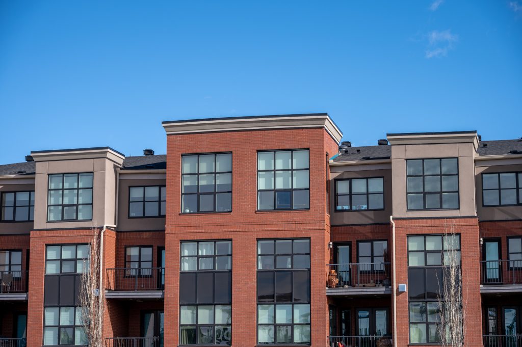 modern condominium buildings