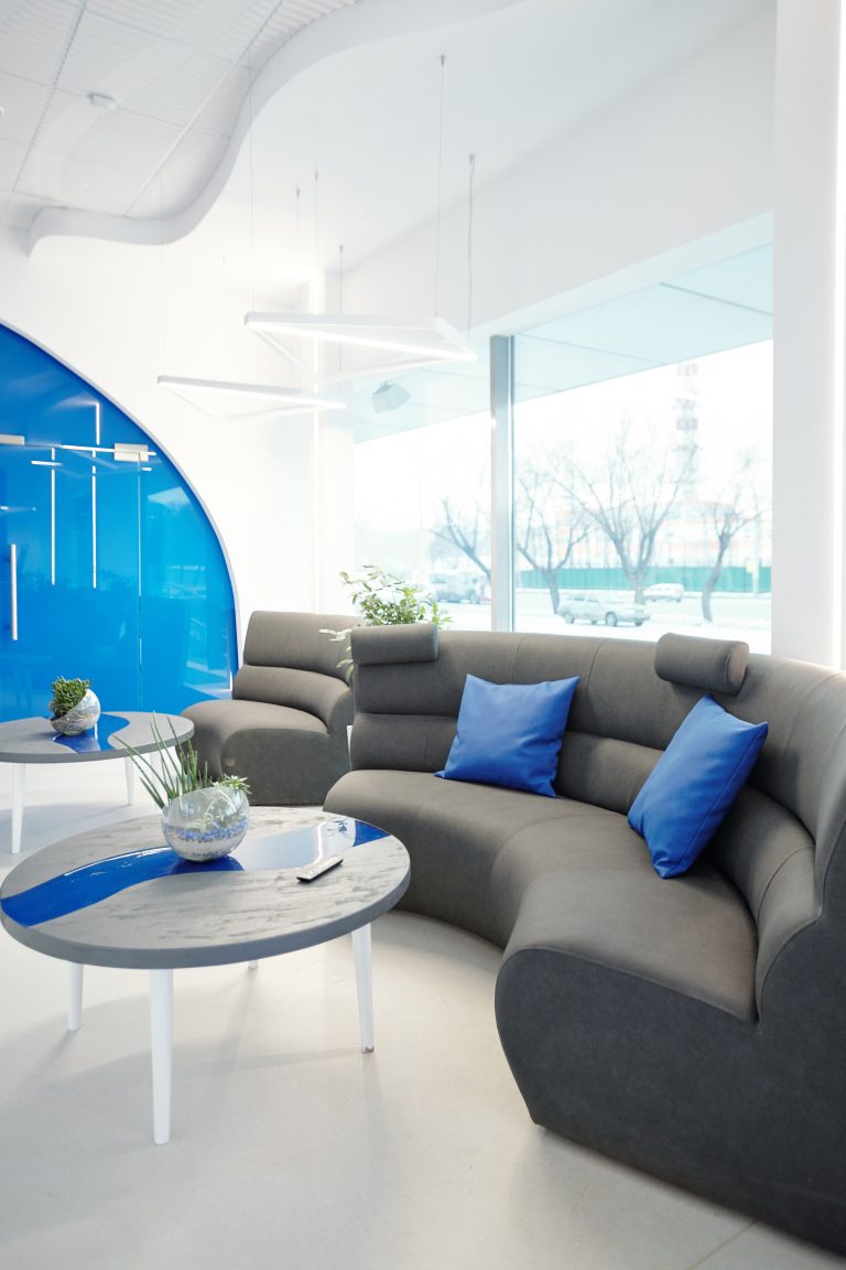 Modern waiting area